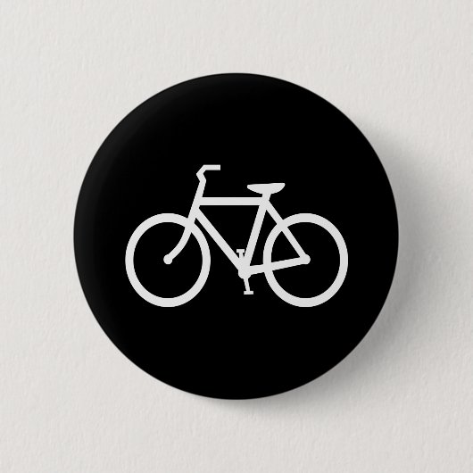 Badge Rond 5 Cm Route des Vélos blancs (Devant)