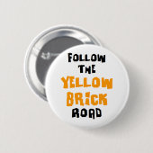 Badge Rond 5 Cm route en brique jaune (Devant & derrière)