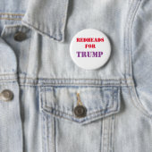 Badge Rond 5 Cm Roux pour le bouton de campagne d'ATOUT (En situation)