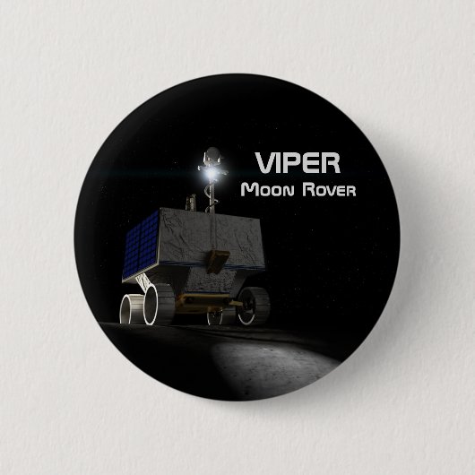 Badge Rond 5 Cm Rover Lune VIPER (Devant)