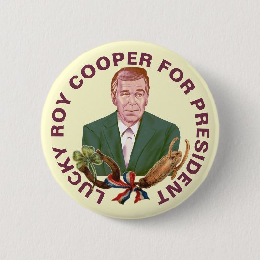 Badge Rond 5 Cm Roy Cooper pour President 2024 Button (Devant)