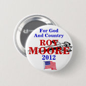 Badge Rond 5 Cm Roy Moore 2012 (Devant & derrière)