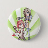 Badge Rond 5 Cm Royaume et Aiko (Devant)