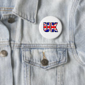 Badge Rond 5 Cm Royaume-Uni (En situation)
