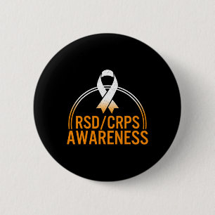 Badge Rond 5 Cm Rsd Crps Complexe Sensibilisation régionale au syn