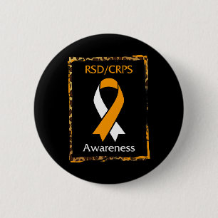 Badge Rond 5 Cm Rsd Crps Complexe Sensibilisation régionale au syn