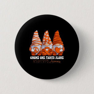 Badge Rond 5 Cm RSD CRPS Mois de sensibilisation Orange Ribbon Gno