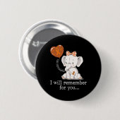 Badge Rond 5 Cm Rsd Crps Sensibilisation Eléphant (Devant & derrière)