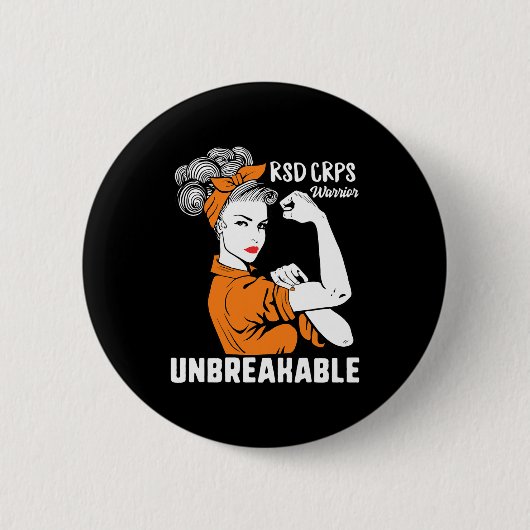 Badge Rond 5 Cm Rsd Crps Sensibilisation Guerrier Complexe Régiona (Devant)