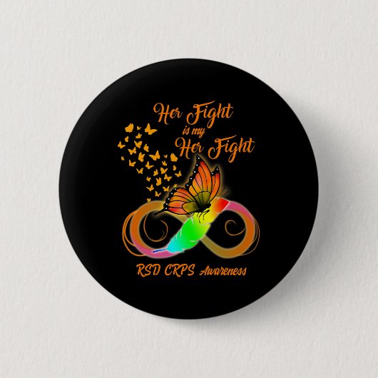 Badge Rond 5 Cm Rsd Crps Sensibilisation Guerrier Son Combat Est M (Devant)