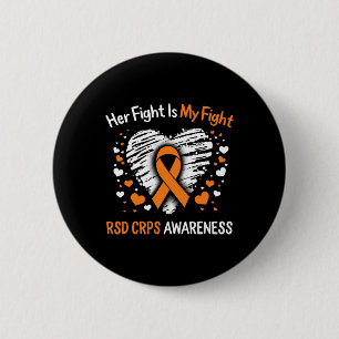 Badge Rond 5 Cm RSD CRPS Sensibilisation Son Combattre Le Complexe