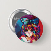 Badge Rond 5 Cm Ruban (Devant & derrière)