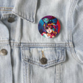 Badge Rond 5 Cm Ruban (En situation)