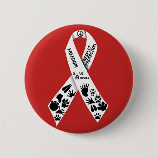 Badge Rond 5 Cm ruban blanc