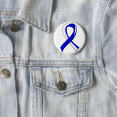 Badge Rond 5 Cm Ruban blanc bleu 3 de SAL (En situation)