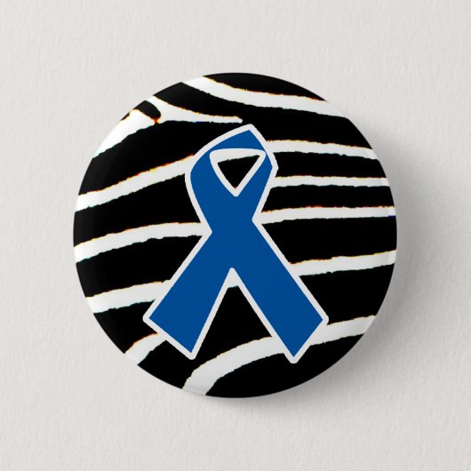 Badge Rond 5 Cm Ruban bleu (Devant)