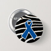 Badge Rond 5 Cm Ruban bleu (Devant & derrière)