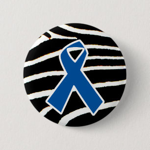 Badge Rond 5 Cm Ruban bleu