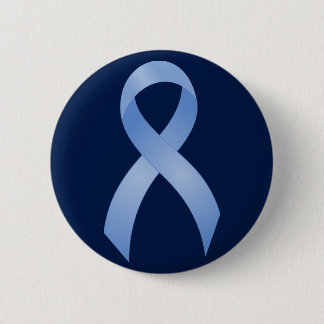Badge Rond 5 Cm Ruban bleu-clair de cancer de la prostate