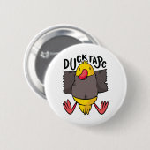 Badge Rond 5 Cm Ruban Canard Drôle (Devant & derrière)