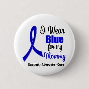 Badge Rond 5 Cm Ruban Cancer Du Colon Pour Ma Maman