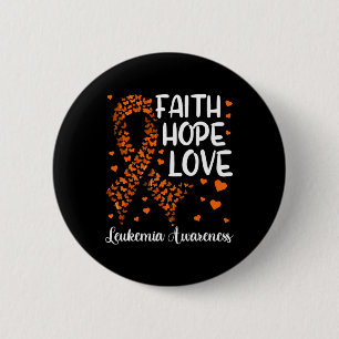 Badge Rond 5 Cm Ruban Cancer Du Sang Foi Espoir Amour Leucémie Sen