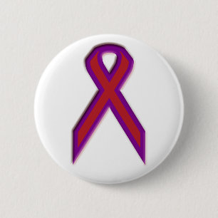 Badge Rond 5 Cm Ruban chronique de conscience de migraine - Pin
