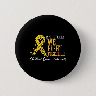Badge Rond 5 Cm Ruban contre le cancer infantile Famille nous lutt