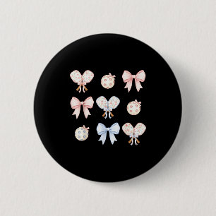 Badge Rond 5 Cm Ruban coquet rose esthétique maman grand-mère pick