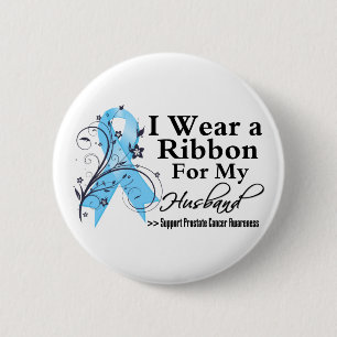 Badge Rond 5 Cm Ruban de cancer de la prostate de mari