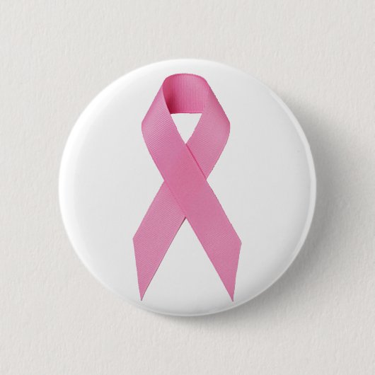 Badge Rond 5 Cm Ruban de cancer du sein (Devant)