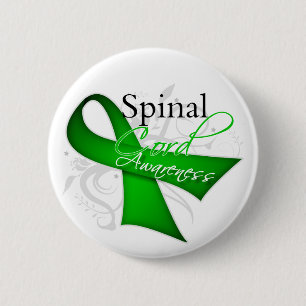 Badge Rond 5 Cm Ruban de conscience de blessure de moelle épiniè