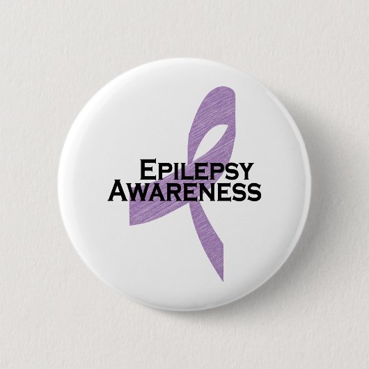 Badge Rond 5 Cm ruban de conscience d'épilepsie (Devant)