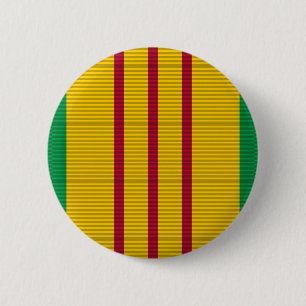 Badge Rond 5 Cm Ruban de la médaille du service au Vietnam