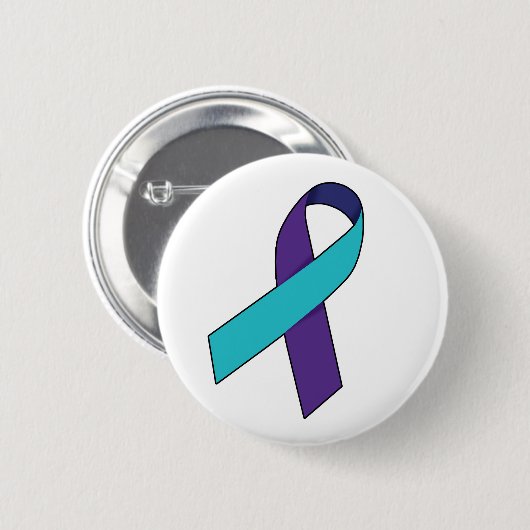 Badge Rond 5 Cm Ruban de prévention du suicide (Devant & derrière)