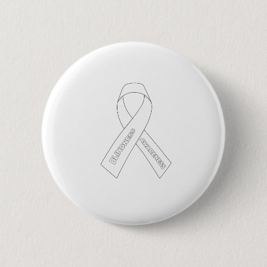 Badge Rond 5 Cm Ruban de sensibilisation à la cécité (Devant)