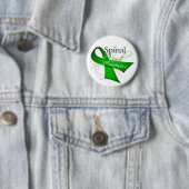 Badge Rond 5 Cm Ruban de sensibilisation à la lésion de la corde é (En situation)