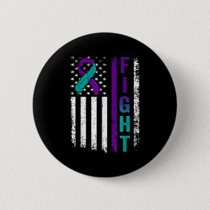 Badge Rond 5 Cm Ruban de sensibilisation à la prévention du suicid
