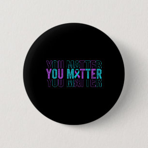 Badge Rond 5 Cm Ruban de sensibilisation à la prévention du suicid