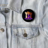 Badge Rond 5 Cm Ruban de sensibilisation à la surdose (En situation)