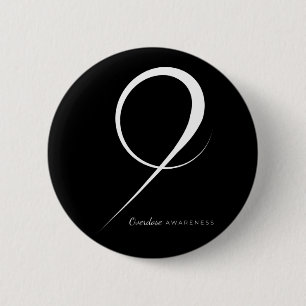 Badge Rond 5 Cm Ruban de sensibilisation à la surdose de drogue