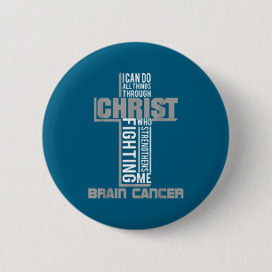 Badge Rond 5 Cm Ruban de sensibilisation au cancer du cerveau All 