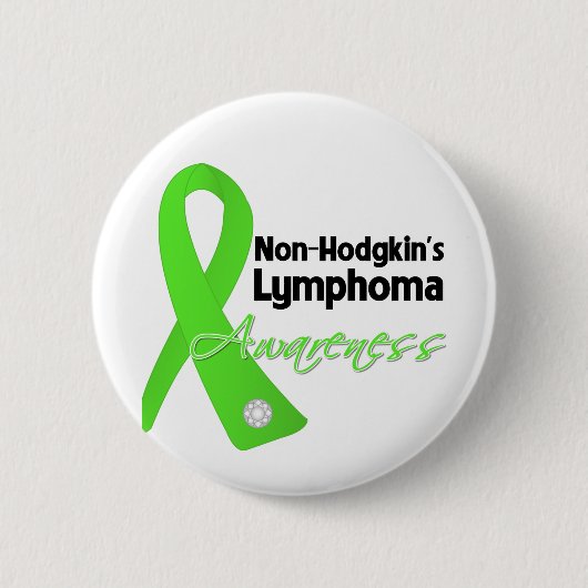 Badge Rond 5 Cm Ruban de sensibilisation au lymphome non hodgkins (Devant)