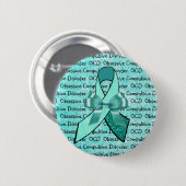 Badge Rond 5 Cm Ruban de sensibilisation aux troubles obsessionnel (Devant & derrière)