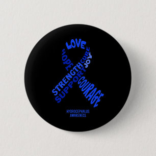 Badge Rond 5 Cm Ruban De Sensibilisation Avec Mots