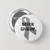 Badge Rond 5 Cm ruban de sensibilisation gris (Devant & derrière)