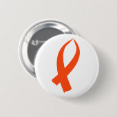 Badge Rond 5 Cm Ruban de sensibilisation (orange) (Devant & derrière)