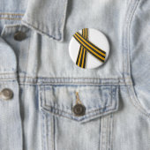 Badge Rond 5 Cm Ruban de St George (En situation)