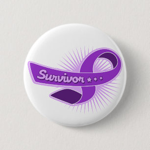 Badge Rond 5 Cm Ruban de survivant d'épilepsie