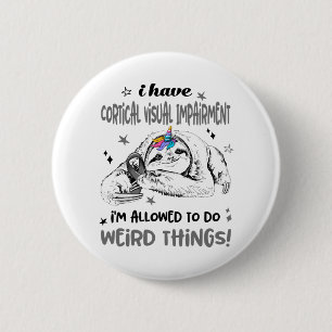 Badge Rond 5 Cm Ruban du mois de sensibilisation aux déficiences 